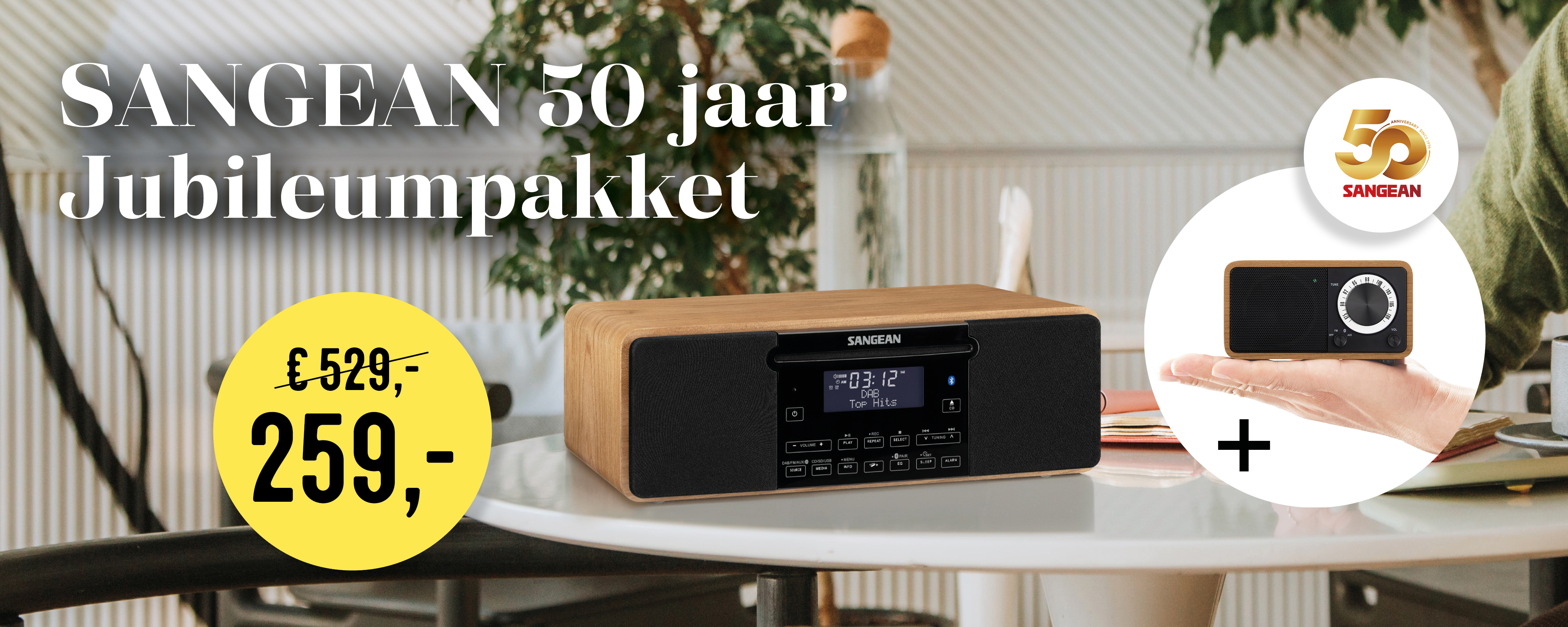 Jubileumpakket 50 jaar SANGEAN