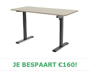 Elektrisch verstelbaar bureau - 140x70cm